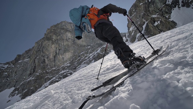 冬季分裂板旅游登山4k视频素材