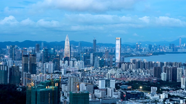 深圳的城市时间流逝视频素材