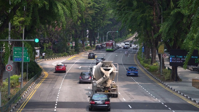 城市道路上的交通视频素材