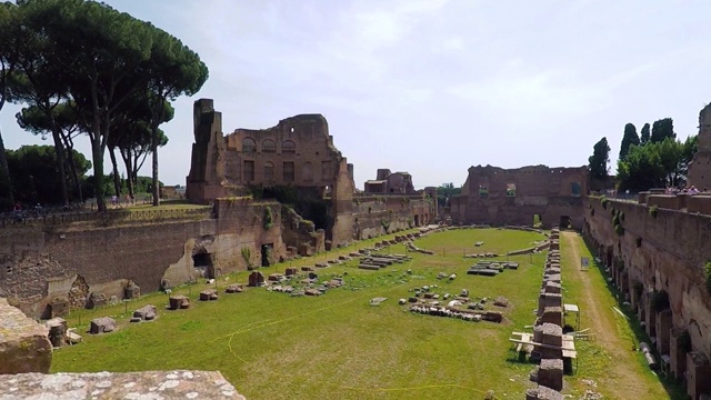 罗马Palatino论坛的挖掘/考古视频素材