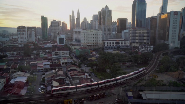 马来西亚城市天际线。视频素材