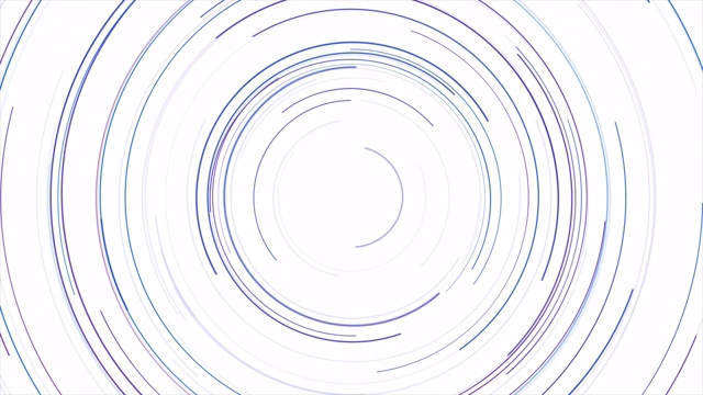 蓝色紫色圆线抽象技术未来运动背景视频素材