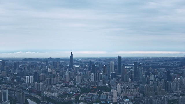 现代城市鸟瞰图视频素材