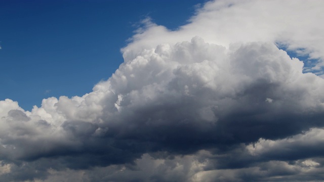 天空中移动的明亮积云雨云视频素材