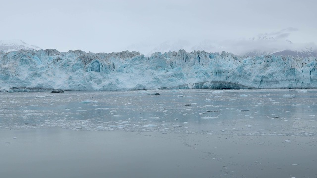 哈伯德Glacie融化视频素材