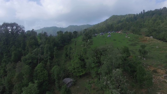 鸟瞰图的喜马拉雅山视频素材