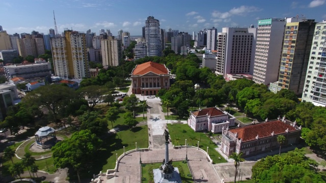 República广场和平剧院，Belém, Pará，巴西视频素材