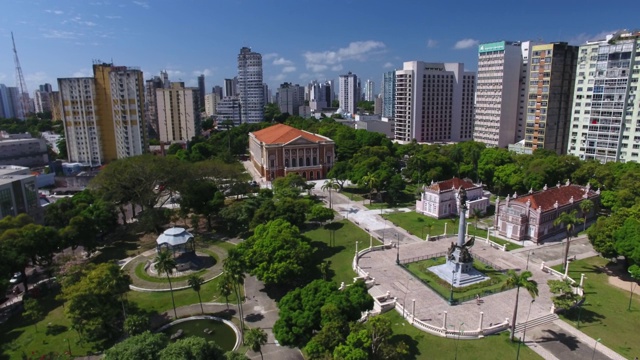 República广场和平剧院，Belém, Pará，巴西视频素材