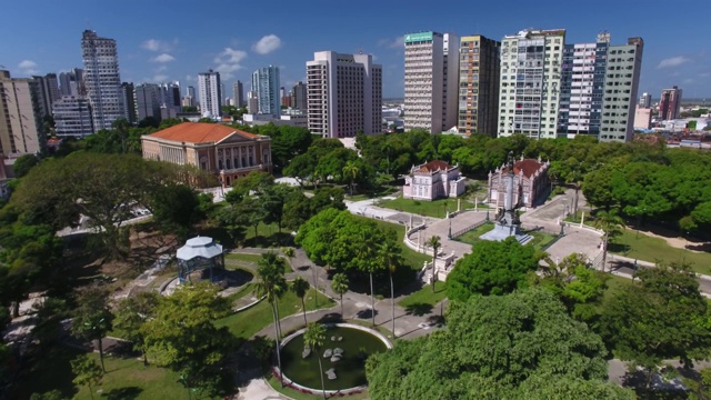 República广场和平剧院，Belém, Pará，巴西视频素材