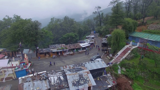 鸟瞰图的喜马拉雅山视频素材