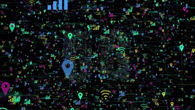 5G wifi技术数字概念视频素材