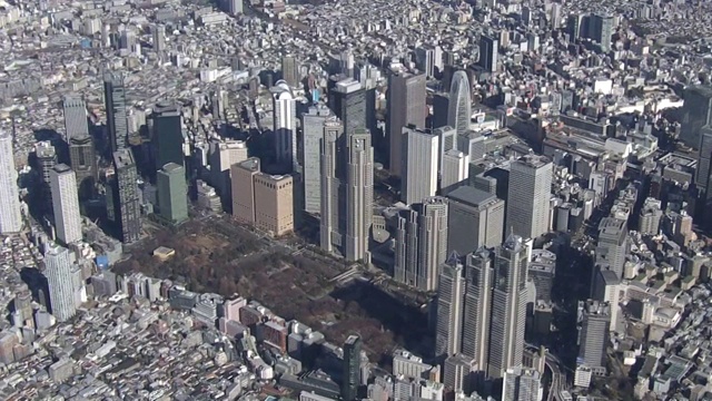 日本东京大都会政府大楼，AERIAL视频素材