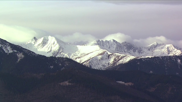 雪Tatra山上视频素材