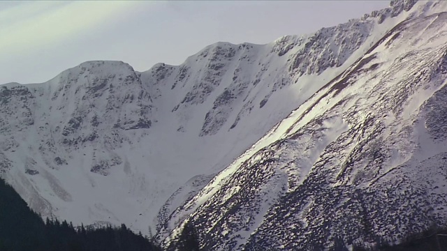 雪Tatra山上视频素材