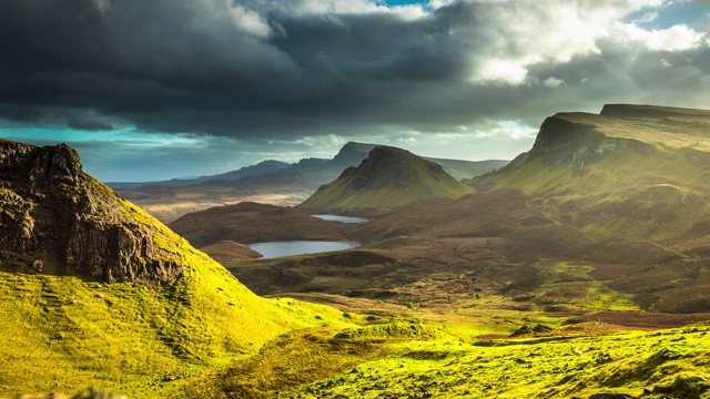 苏格兰风景，Quiraing -时间流逝视频素材