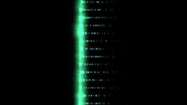 蓝色二进制计算机代码背景视频素材