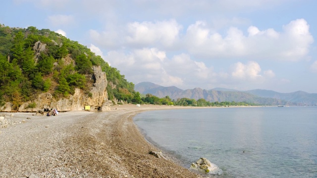 土耳其地中海的西拉里奥林波斯海滩视频素材