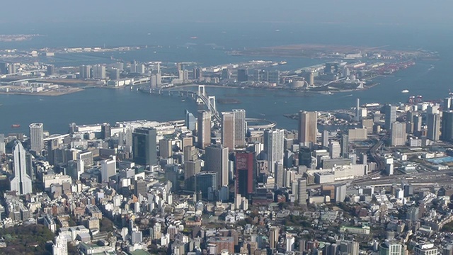 航空，东京湾地区，日本视频素材