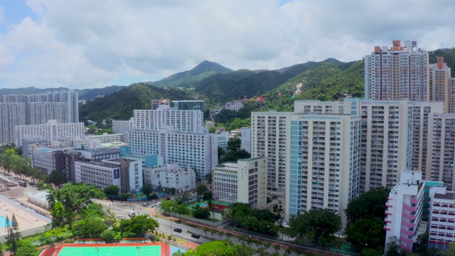 香港沙田的公共地产视频素材