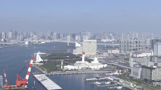 航空，东京湾地区，日本视频素材