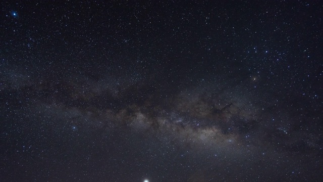 银河系和星空，延时视频视频素材