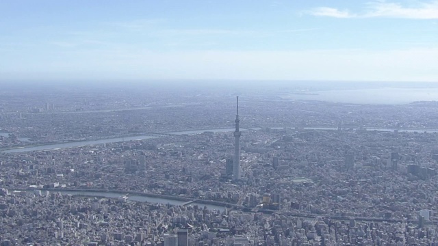 空中，东京市区WS，日本视频素材