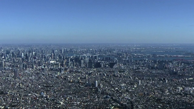 航空，WS，东京市中心，日本视频素材