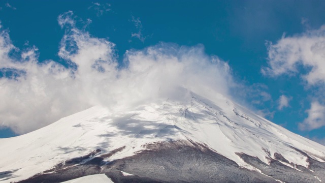 从川口湖看富士山视频素材