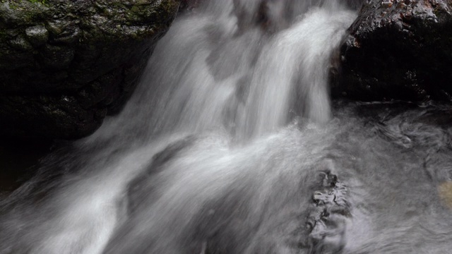 水流过山岩(Slow Shutter)视频素材