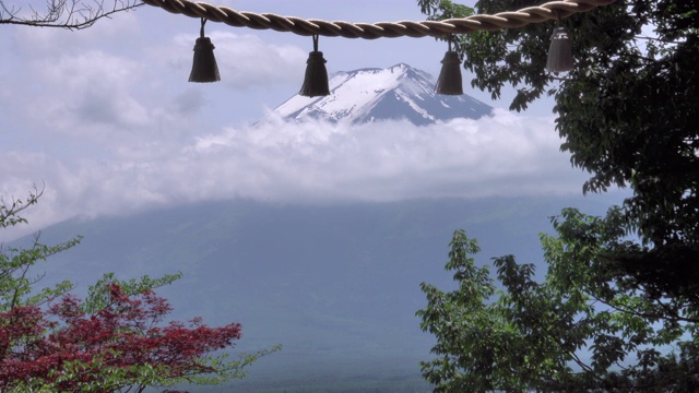 白天在富士山视频素材