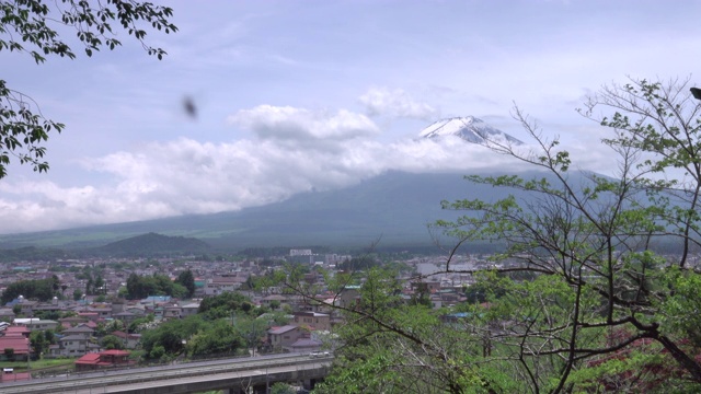 白天在富士山视频素材