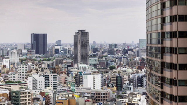 Ebisu，东京城市景观-时间流逝视频素材