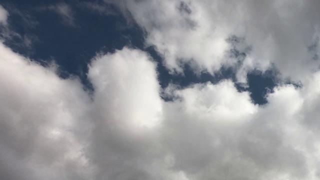 多云天空的时间流逝。暴风雨前的天空和乌云。视频素材