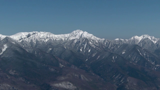 AERIAL, Yatsugatake Mountains，长野和山梨县，日本视频素材