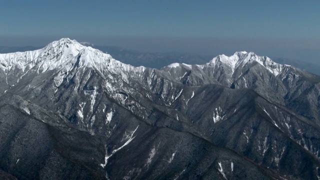 AERIAL, Yatsugatake Mountains，长野和山梨县，日本视频素材