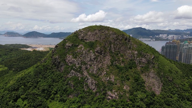 香港清水湾郊野公园高空帆船峰、尖峰视频素材