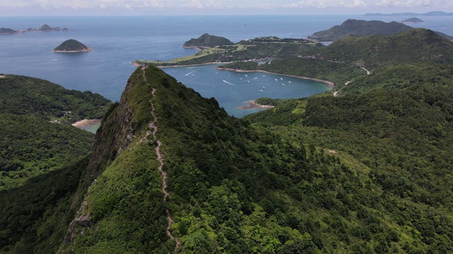 香港清水湾郊野公园高空帆船峰、尖峰视频下载