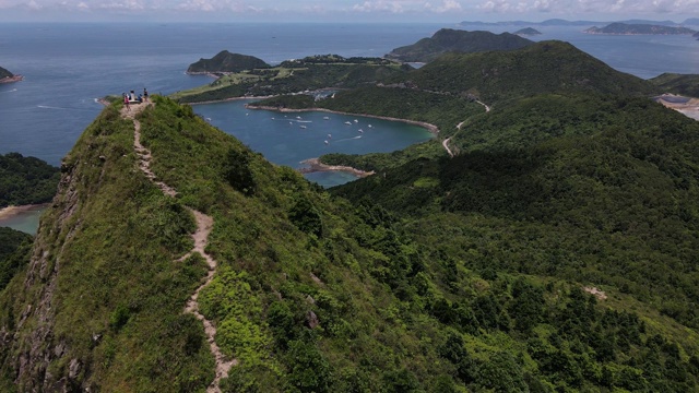 香港清水湾郊野公园高空帆船峰、尖峰视频下载