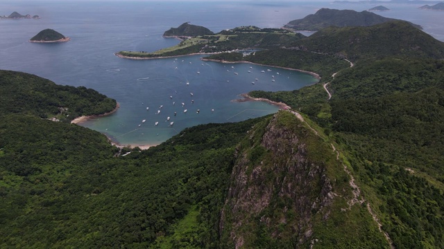 香港清水湾郊野公园高空帆船峰、尖峰视频下载