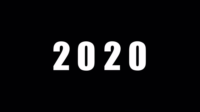 模拟计数器从2015年到2021年增加。年数字计数器。4K连续视频视频素材