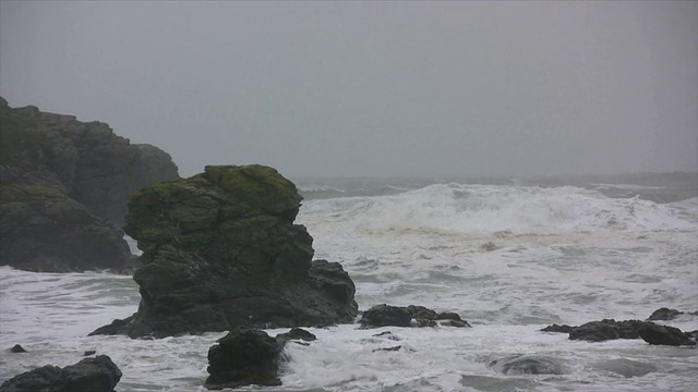 岩石海岸视频素材