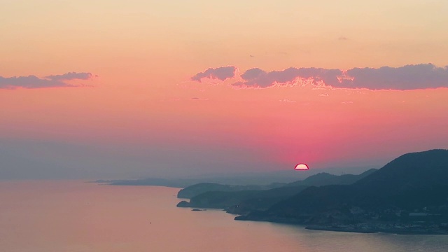 海滩上的日落视频素材