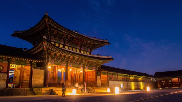 间隔拍摄的gyeongbokgung视频素材