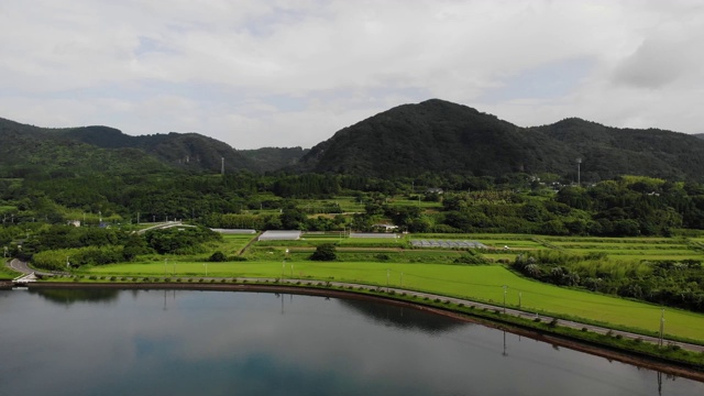 日本鹿儿岛县Ibusuki市池田湖。视频素材