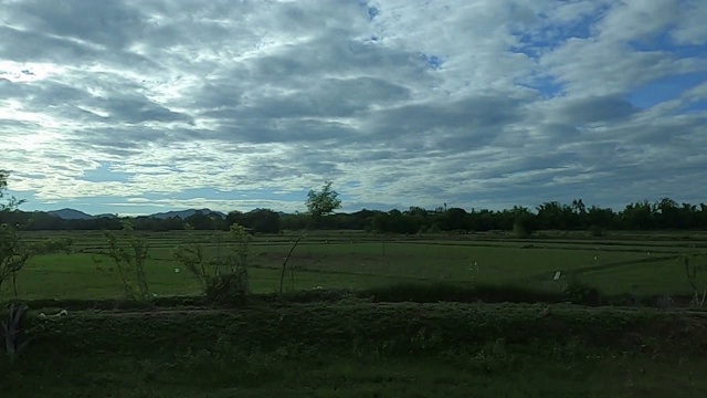 泰国美丽的乡村风景。视频素材