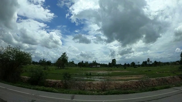 泰国美丽的乡村风景。视频素材