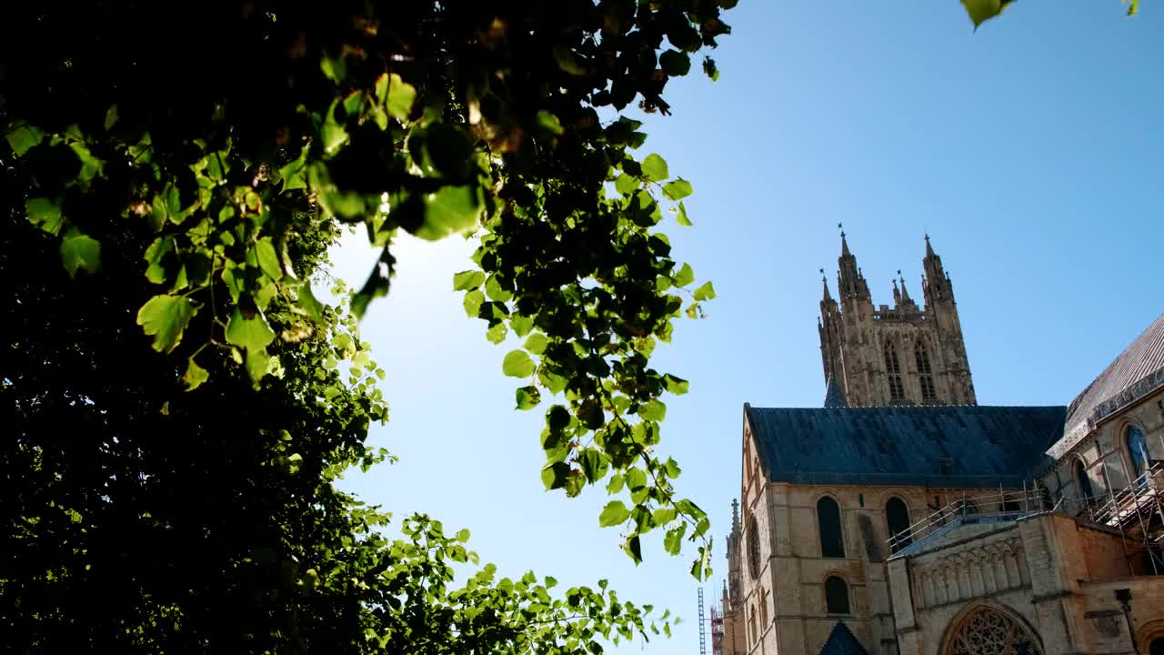 坎特伯雷大教堂，坎特伯雷，肯特，英格兰，英国视频下载