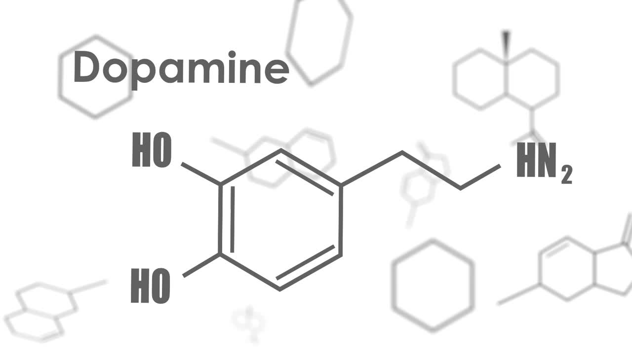 公式激素多巴胺。视频素材