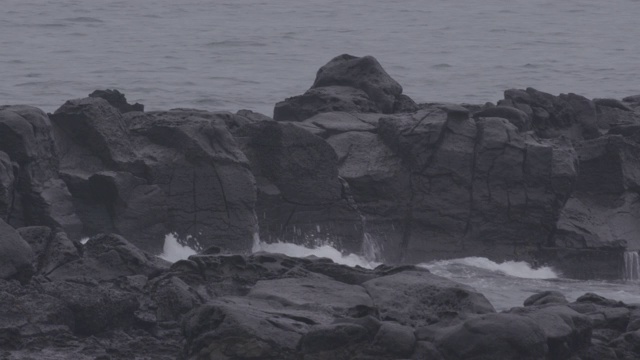 破浪/济州岛，韩国视频素材