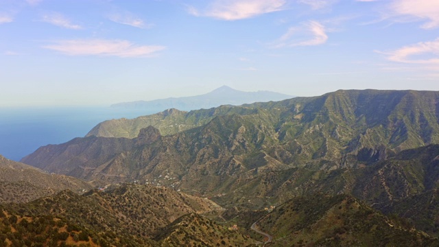 WS空中山地景观/加那利群岛，西班牙视频素材